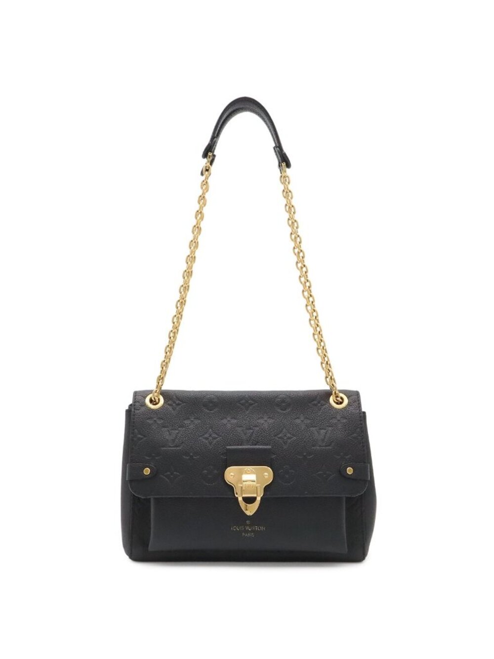 Louis Vuitton Monogram Empreinte Vavin PM Shoulder Bag Chain Noir Black